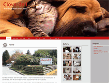 Tablet Screenshot of cloverdell-kennels.com